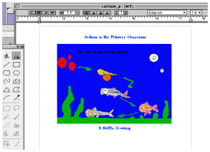 Student journal of life cycle of a salmon