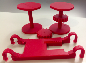 LittleBits 3D printed car parts